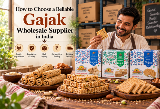 Traditional Gajak varieties prepared for wholesale orders