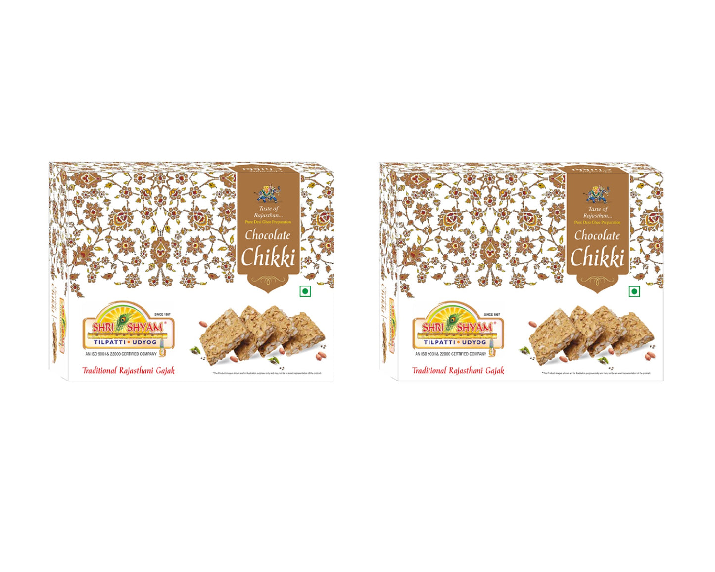 Chocolate Chikki (500g), Crunchy Peanut & Jaggery Snack | Deliciously Nutty with a Chocolate Texture | High Protein Treat for All Seasons