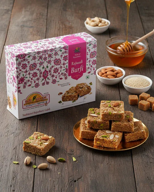 Rajwadi Barfi (500g), Indian Sweet Delight | Premium Quality Mithai | Perfect for Festivals & Gifting