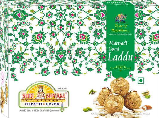 Marwadi Gond Laddu traditional Indian sweet with rich nutty flavor