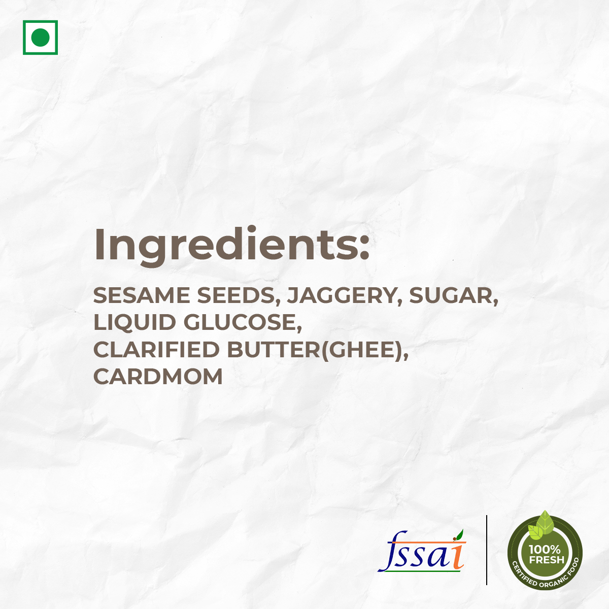 Special Gajak Rolls (500g) shreeshyamtilpatti