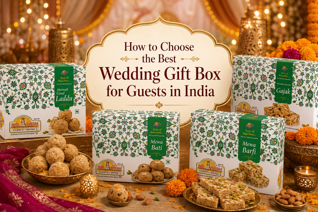 wedding gift box for guests in India 