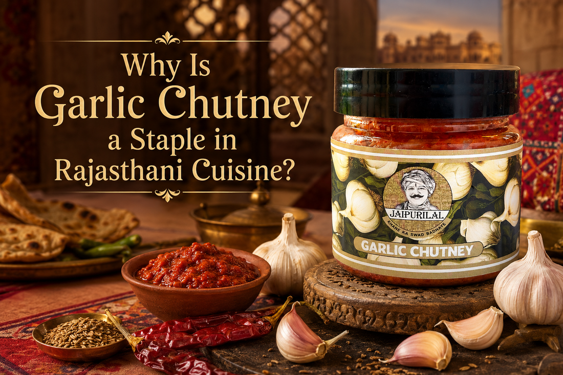 rajasthani garlic chutney with bajra roti&nbsp;
