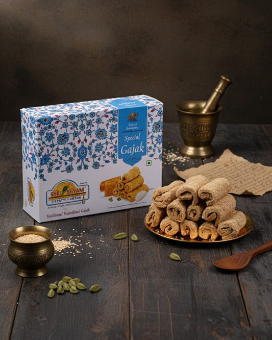 Til Gud Special Gajak Rolls (500g), Authentic Winter Sweet Made with Sesame & Jaggery | Healthy & Delicious Treat for Winter Indulgence