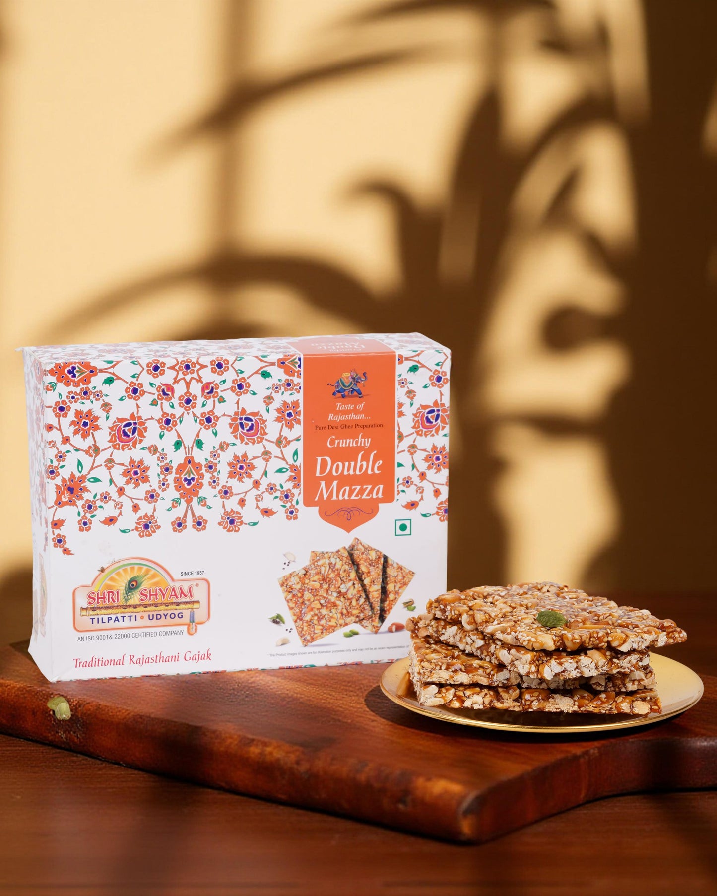 Crunchy Double Mazza Peanut Chikki (500g), Crispy Snack with Peanuts, Sesame Seeds & Jaggery | Flavorful & Healthy Winter Treat