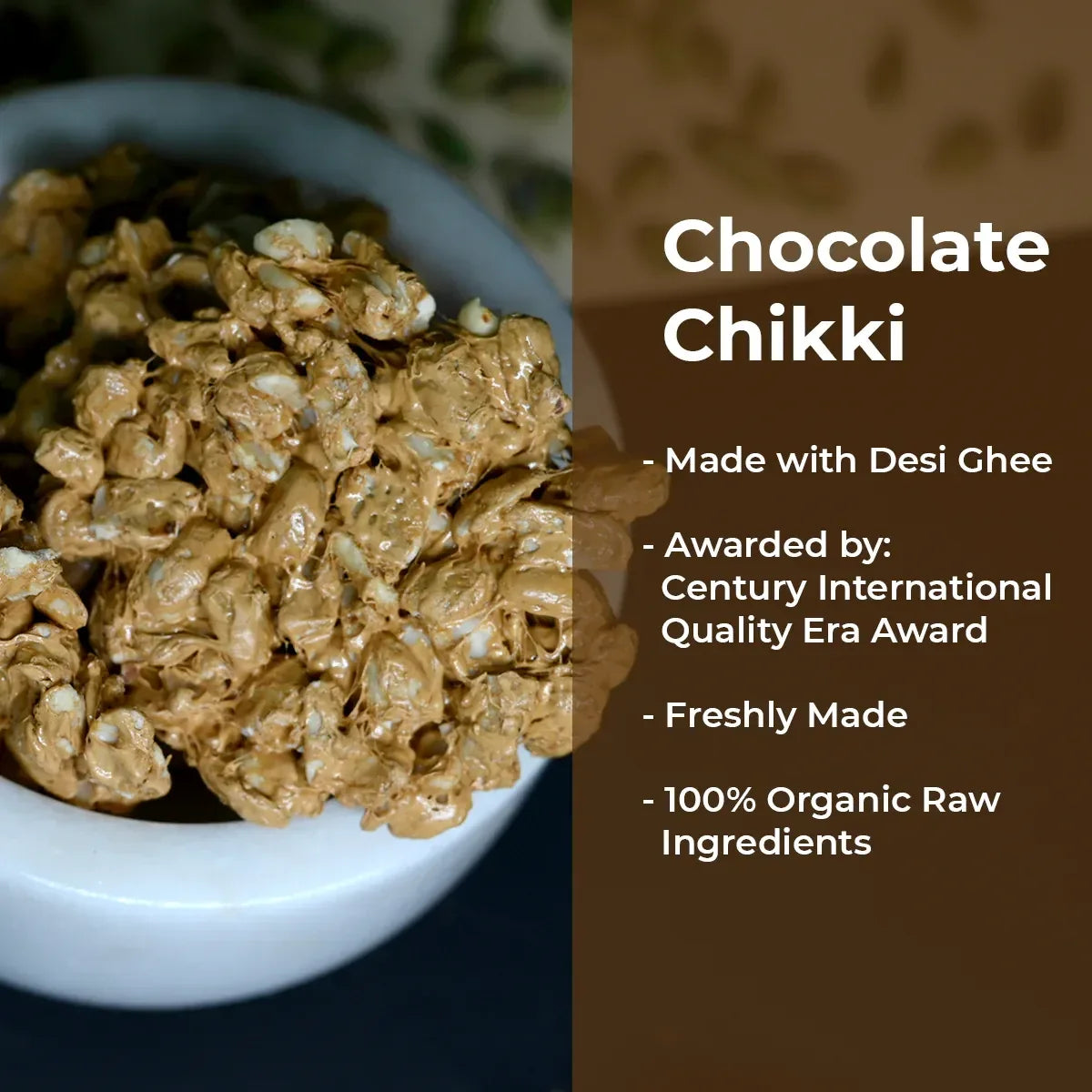 Chocolate Chikki Box Front View – Indian Sweet Snack
