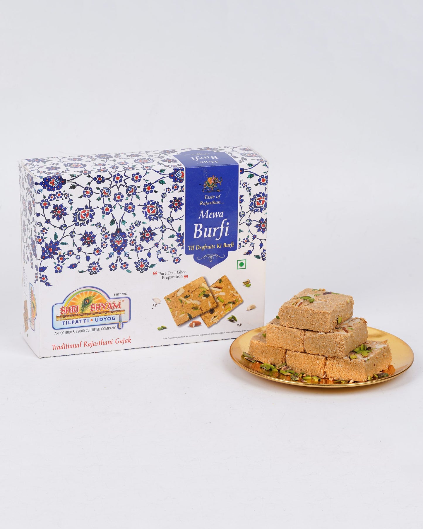 Mewabarfi Indian Sweet Treat | Luxurious Blend of Nuts, Creamy Milk & Aromatic Cardamom | Perfect for Celebrations & Gifting