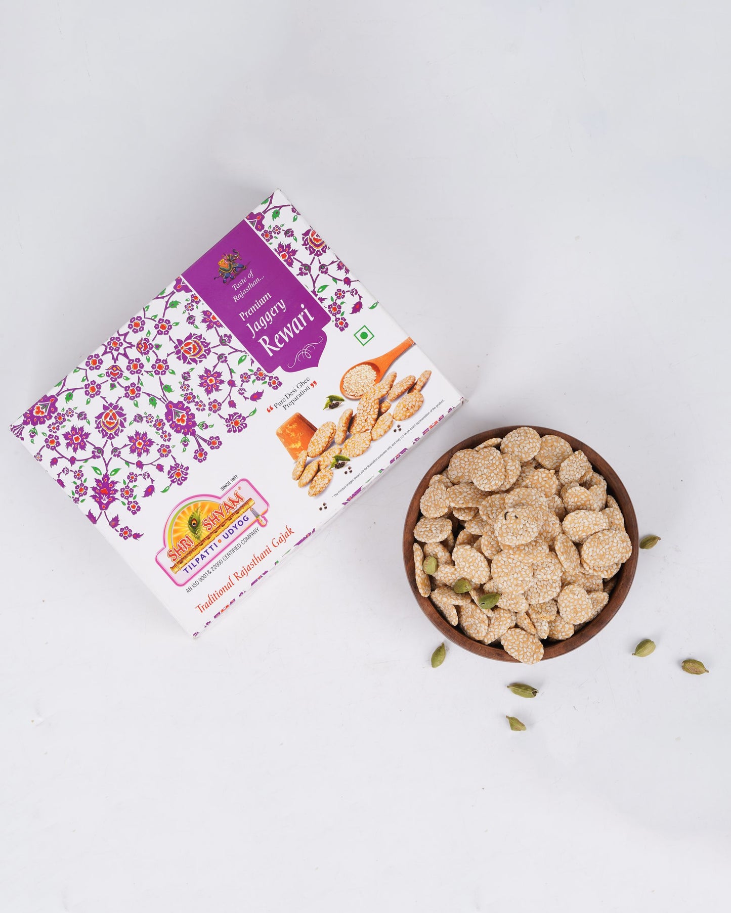 Jaggery Rewri, Traditional Indian Sweet, Nutty Flavor with Premium Jaggery & Sesame Seeds | Healthy & Delicious Treat for Cravings