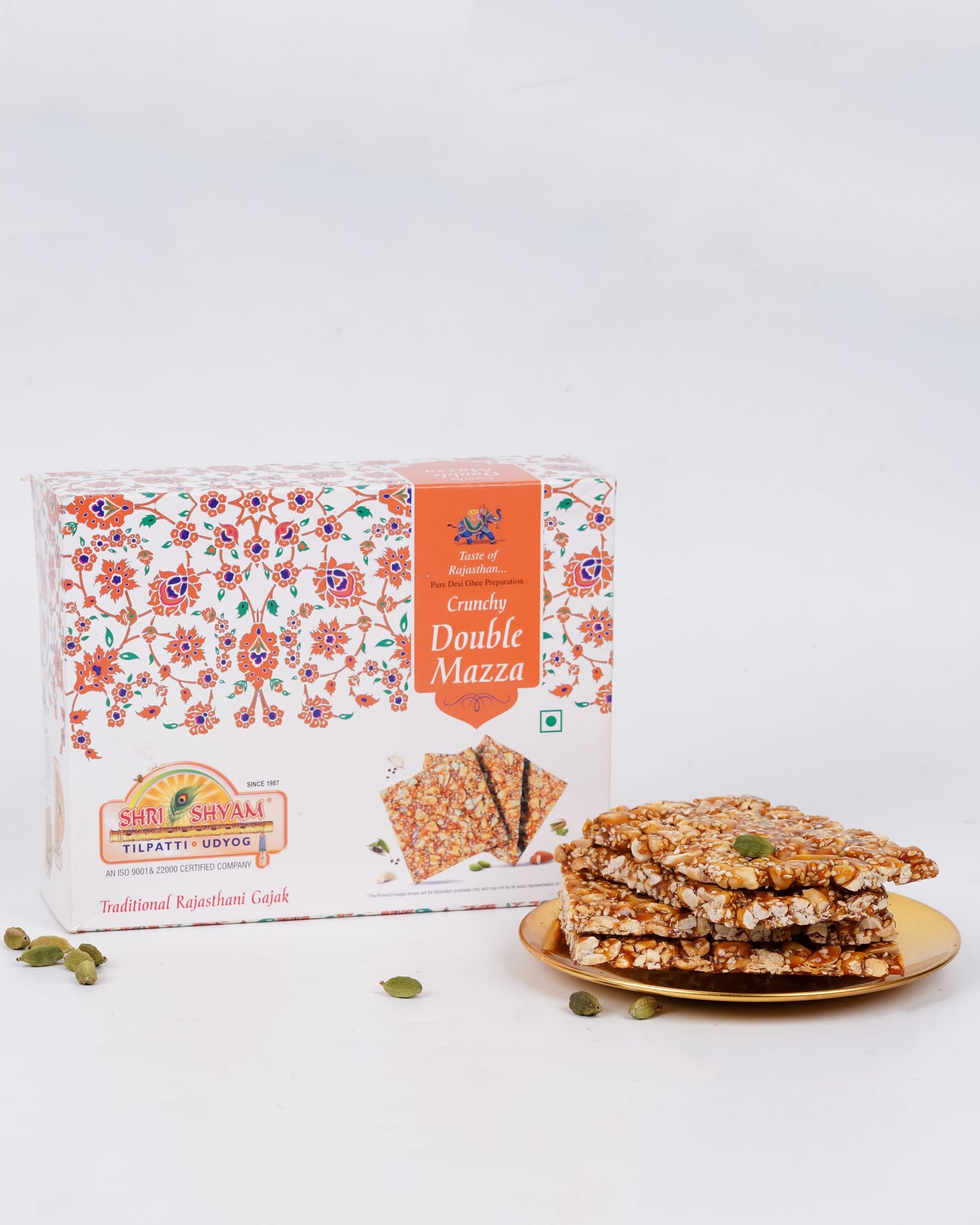 Crunchy Double Mazza Peanut Chikki (500g), Crispy Snack with Peanuts, Sesame Seeds & Jaggery | Flavorful & Healthy Winter Treat