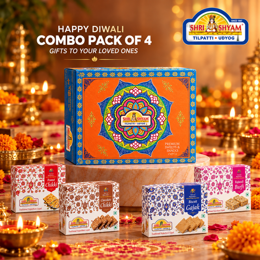 Diwali Gajak Combo Pack of 4 – Traditional Festive Sweet Gift