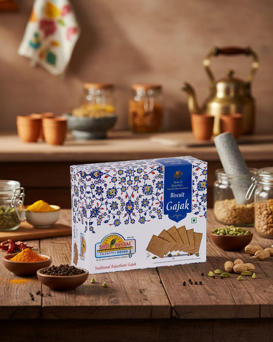 Traditional Indian Gajak, Crispy Sesame & Jaggery Biscuits for Winter Comfort | Delicious, Nutritious Snack for Warmth & Digestion | Ancestral Recipe (500g)