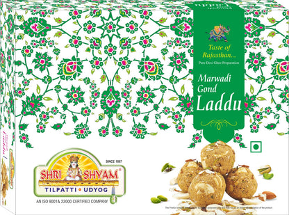 Marwadi Gond Laddu, Traditional Sweet Delight with Nutty Flavor | Roasted Nuts & Gond Combine | Perfect for Celebrations & Festivities