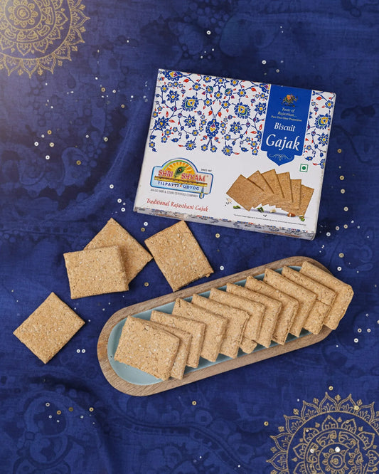 Traditional Indian Gajak, Crispy Sesame & Jaggery Biscuits for Winter Comfort | Delicious, Nutritious Snack for Warmth & Digestion | Ancestral Recipe (500g)