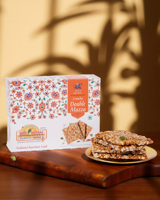 Crunchy Double Mazza Peanut Chikki (500g) – Crispy Rajasthani Snack