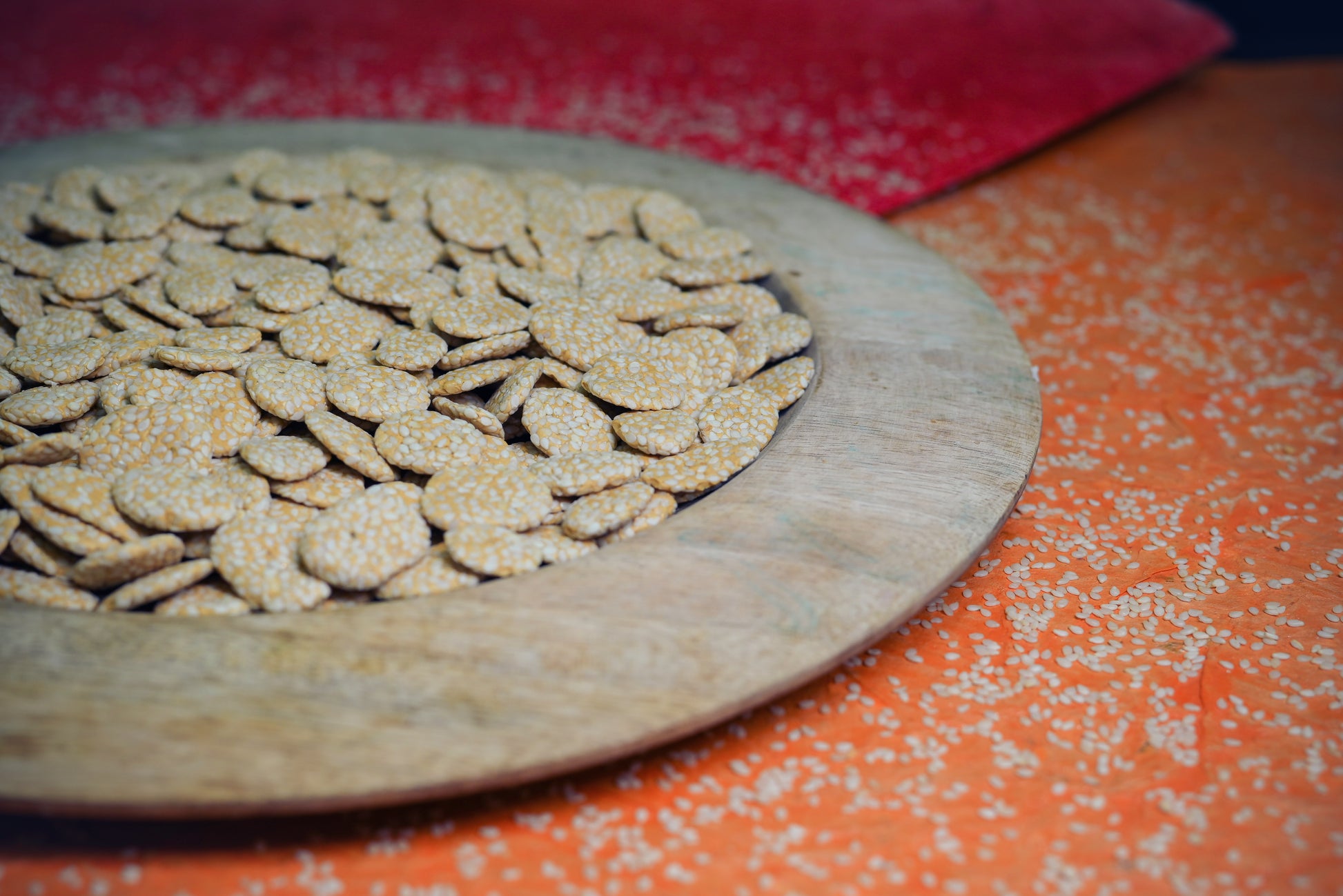 Jaggery Rewri made with premium jaggery and sesame seeds