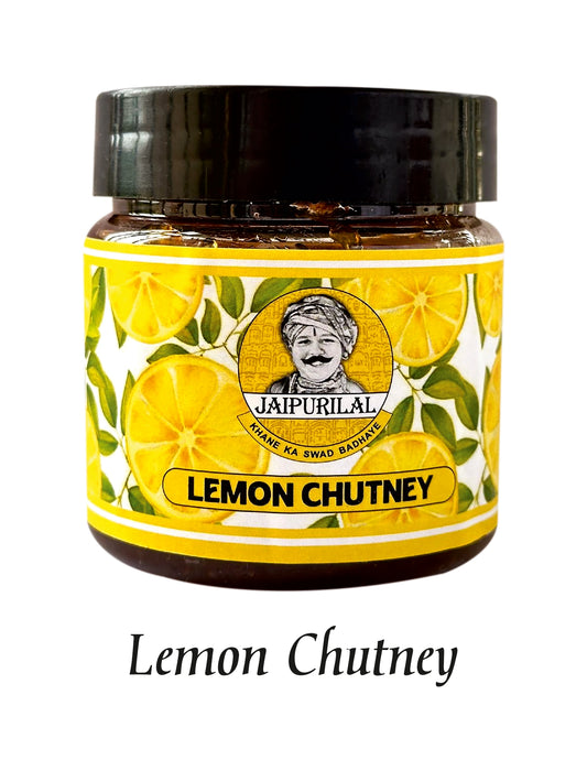 Lemon Chutney jar with fresh lemon flavor and aromatic Indian spices
