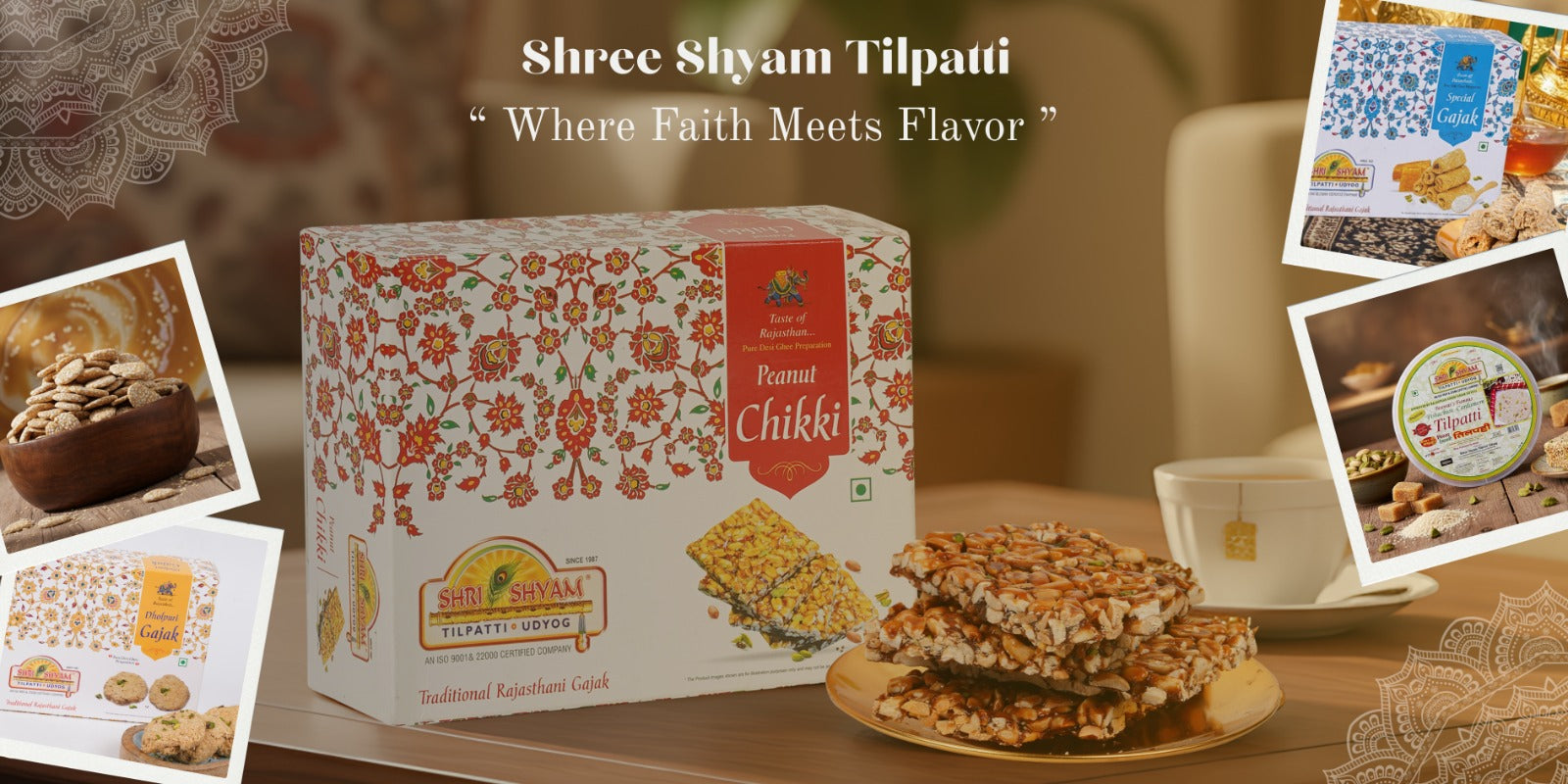 Traditional Indian Sweets – Gajak, Chikki and Tilpatti Assortment