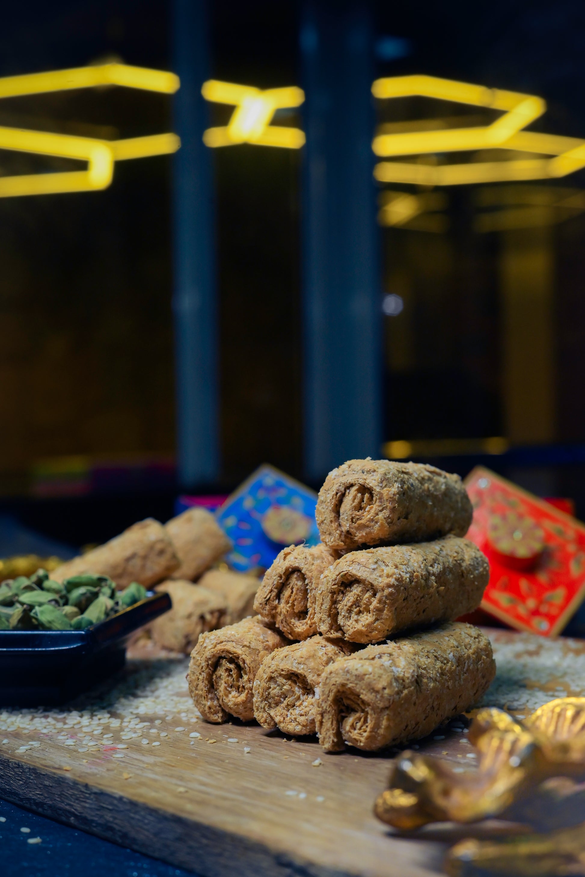 Indian sesame and jaggery gajak sweet snack for gifting