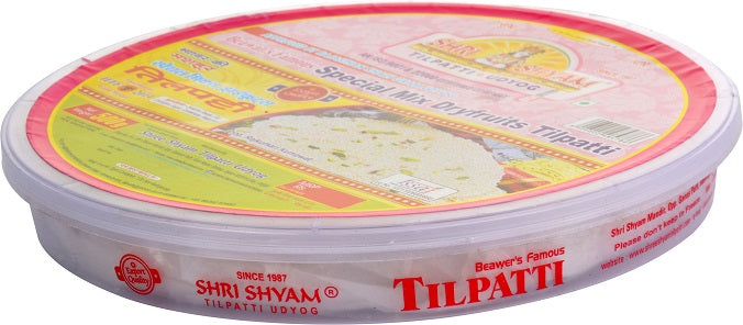 Special Mixed Dry Fruit Tilpatti in premium round packaging