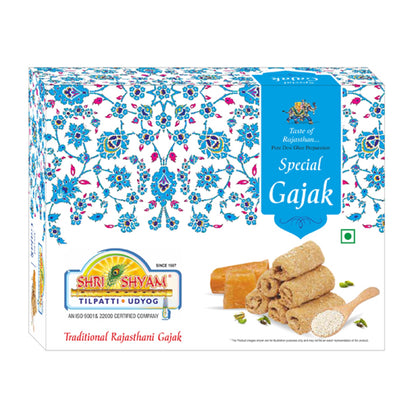Til Gud Special Gajak Rolls (500g), Authentic Winter Sweet Made with Sesame & Jaggery | Healthy & Delicious Treat for Winter Indulgence