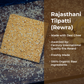 Rajasthani Rewra pieces arranged with jaggery on rustic surface